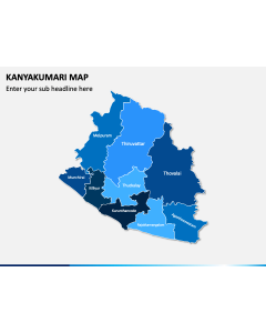 Kanyakumari Map PPT Slide 1