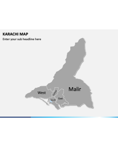 Karachi Map PPT Slide 1