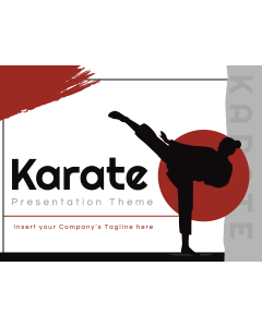 Descarga gratuita del tema de presentación de Karate