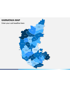 Karnataka Map PPT Slide 1