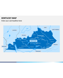 Kentucky Map PPT Slide 1