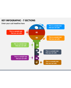 Key Infographic - 7 Sections PPT Slide 2