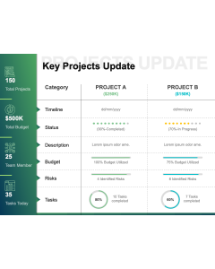 Key Projects Update PPT Thumbnail