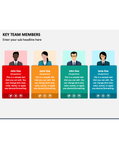 Key Team Members PPT Slide 1