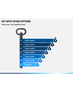 Key with Seven Options PPT Slide 1