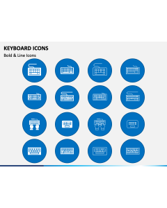 Keyboard Icons PPT Slide 1