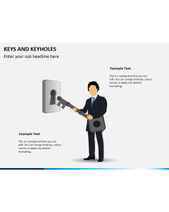Keys and keyhole PPT slide 1