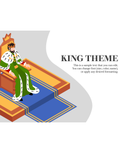 King Presentation Theme PPT Slide 1