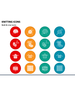 Knitting Icons PPT Slide 1