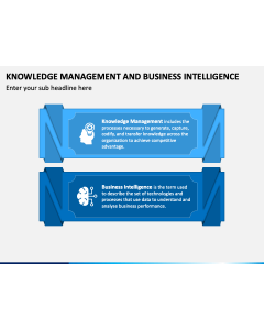 Knowledge Management and Business Intelligence PPT Slide 1