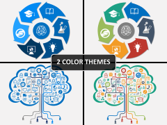 Knowledge diagram PPT cover slide