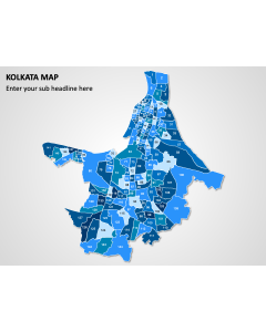 Kolkata Map PPT Slide 1