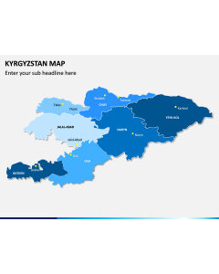 Kyrgyzstan Map PPT Slide 1