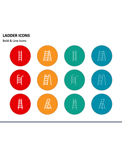 Ladder Icons PPT Slide 1