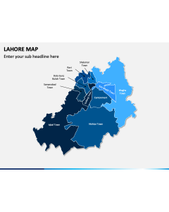 Lahore Map PPT Slide 1