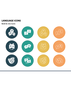 Language Icons PowerPoint Slide 1