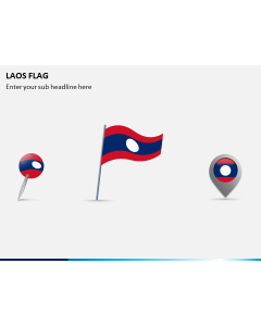 Laos Flag PPT Slide 1