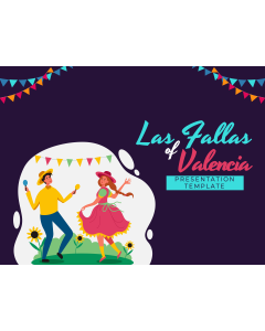 Las Fallas of Valencia PPT Slide 1