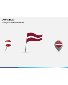 Latvia Flag PPT Slide 1
