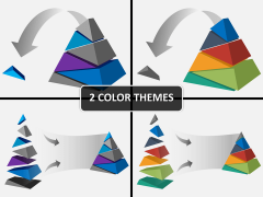 Layered pyramid PPT cover slide