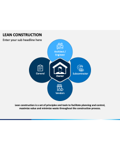 Lean Construction PPT Slide 1