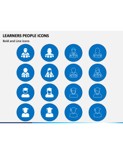 Learners People Icons PPT Slide 1
