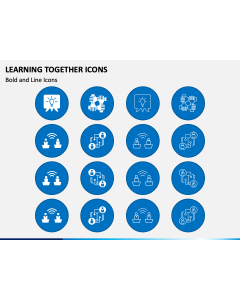 Learning Together Icons Slide 1