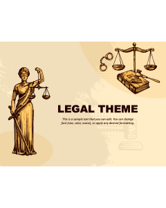 Legal Theme PPT Slide 1
