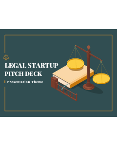 Legal Startup Pitch Deck PPT Slide 1