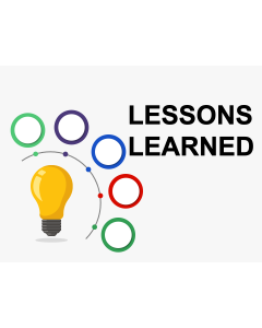 Lessons Learned PPT Slide 1