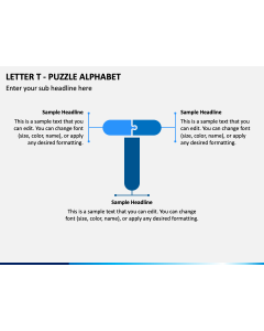 Letter T - Puzzle Alphabet PPT Slide 1
