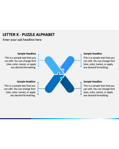 Letter X - Puzzle Alphabet PPT Slide 1