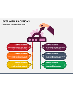 Lever with Six Options PPT Slide 2