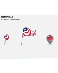 Liberia Flag PPT Slide 1