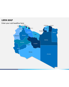 Libya map PPT slide 1