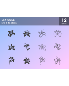 Lily Icons PPT Slide 1
