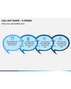 Call Out Shape – 4 Stages PPT Slide 1