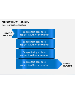 Arrow Flow – 4 Steps PPT Slide 1