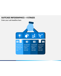 Suitcase Infographics – 4 Stages PPT Slide 1