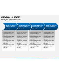 Chevron – 4 Stages PPT Slide 1