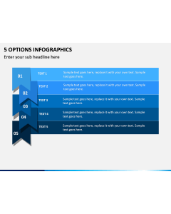 5 Options Infographics PPT Slide 1