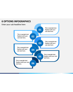 6 Options Infographics PPT Slide 1