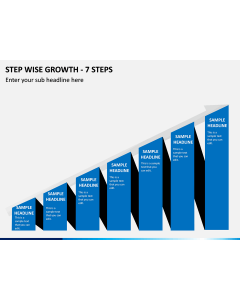 Step Wise Growth - 7 Steps PPT Slide 1