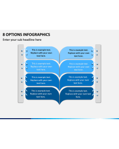 8 Options Infographics PPT Slide 1