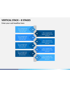 Vertical Stack – 8 Stages PPT Slide 1