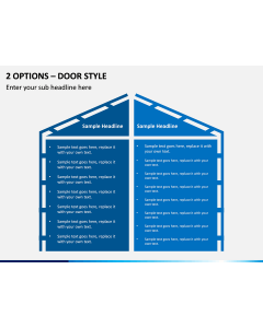 2 Options – Door Style PPT slide 1