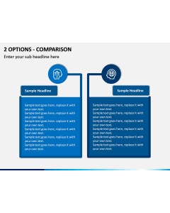 2 Options - Comparison PPT slide 1
