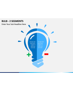 Bulb - 2 Segments PPT slide 1