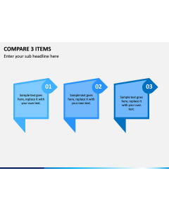 Compare 3 Items PPT slide 1
