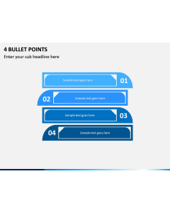 4 Bullet Points PPT slide 1